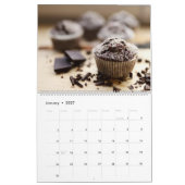 Cupcake Themed 2025 Wall Calendar Geschenk Kalender (Jan 2027)