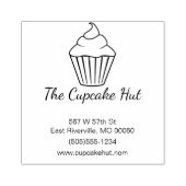 Cupcake Themed Business-Briefmarke Gummistempel (Prägung)