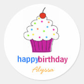 Cupcake Topper Stickers (Vorderseite)