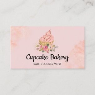 Cupcake-Torte-Bäcker-Konditor-pink Visitenkarte