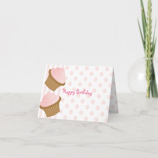 Cupcake Toss Karte (Vorderseite)