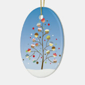 Cupcake Tree Holiday Keramikornament (Links)