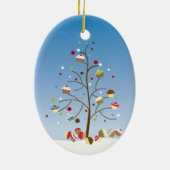 Cupcake Tree Holiday Keramikornament (Hinten)