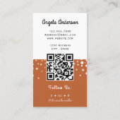 Cupcake-Trendy-QR-Code und Website Visitenkarte (Rückseite)