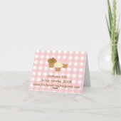 Cupcake Trio Dankeskarte (Rückseite)