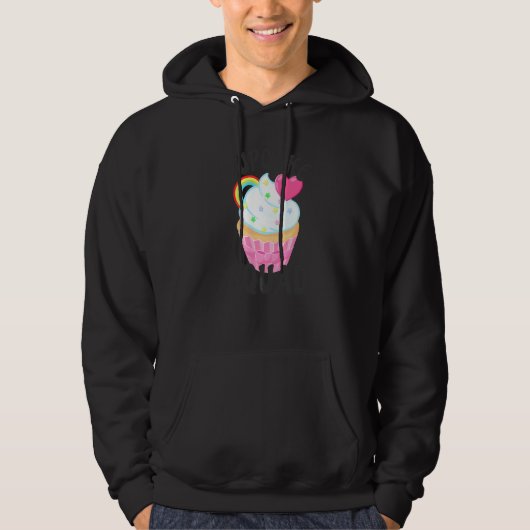 Cupcake-Truppe Retro Hoodie (Vorderseite)