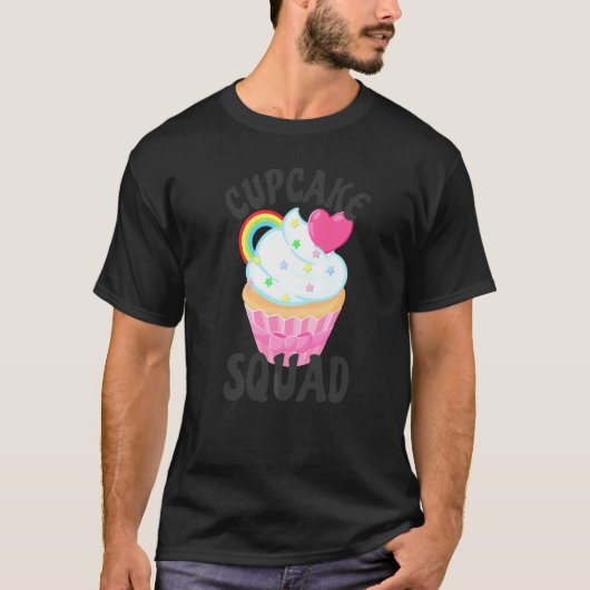 Cupcake-Truppe Retro T-Shirt (Vorderseite)