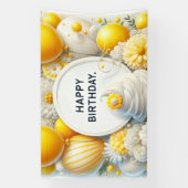 Cupcake- und Ballon-Geburtstagsbanner Banner (Vertikal)