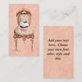 Cupcake und Business Cards mit Viktorianischen Leh Visitenkarte (Vorne/Hinten)