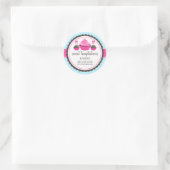 Cupcake und Cake Pops Bäckerei Box Siegel Runder Aufkleber (Tasche)