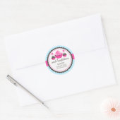 Cupcake und Cake Pops Bäckerei Box Siegel Runder Aufkleber (Umschlag)