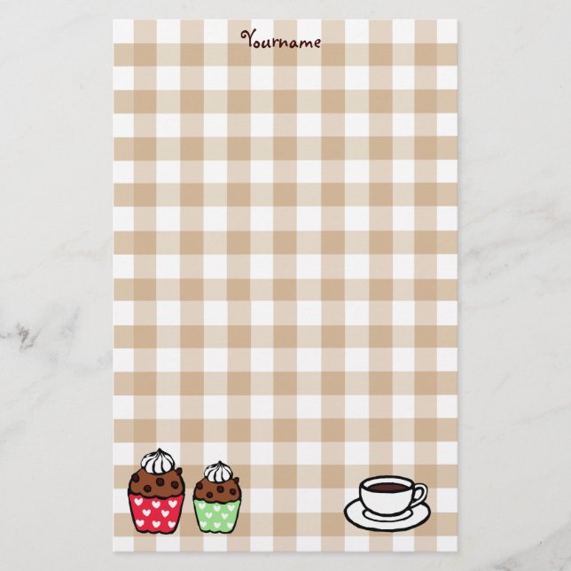 Cupcake und Gingham (Vorderseite)