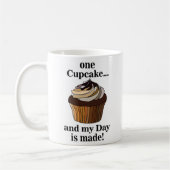 Cupcake und mein Tag ist gemacht Cupcake Kaffeetasse (Links)