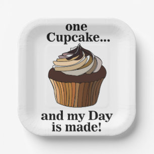 Cupcake und mein Tag ist gemacht Cupcake Party Pappteller