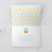 Cupcake und Streusel Geburtstagsfeier Karte (Innenseite)
