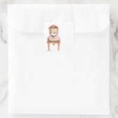 Cupcake und Stuhl Vintage Sticker Tags (Tasche)