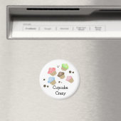 Cupcake Verrückt Magnet (In Situ (Geschirrspüler))