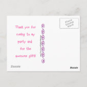 Cupcake Vielen Dank Postkarte (Rückseite)