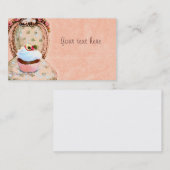 Cupcake Viktorianisch Business Card Visitenkarte (Vorne/Hinten)