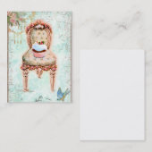 Cupcake Viktorianisch Chairs Visitenkarten Visitenkarte (Vorne/Hinten)