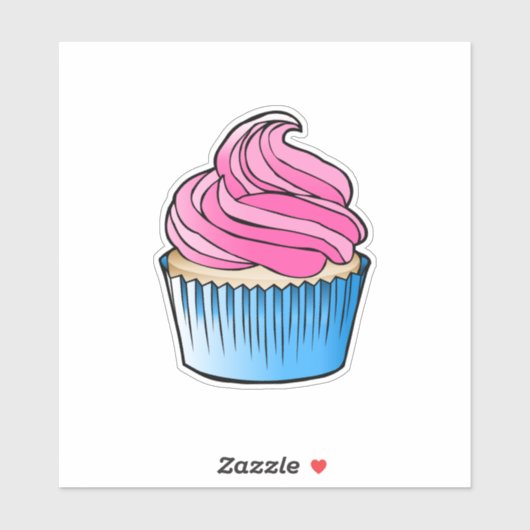 Cupcake Vinyl Sticker (Blatt)