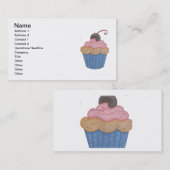 Cupcake Visitenkarte (Vorne/Hinten)