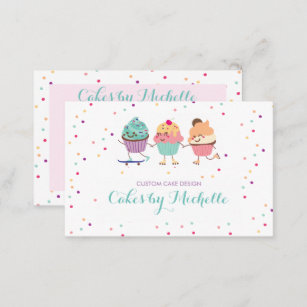 Cupcake-Visitenkarte für Bäcker Visitenkarte