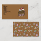 Cupcake-Visitenkarte Visitenkarte (Vorne/Hinten)