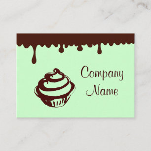 Cupcake-Visitenkarten für benutzerdefinierte Minze Visitenkarte