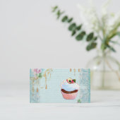 Cupcake-Visitenkarten Visitenkarte (Stehend Vorderseite)