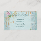 Cupcake-Visitenkarten Visitenkarte (Rückseite)