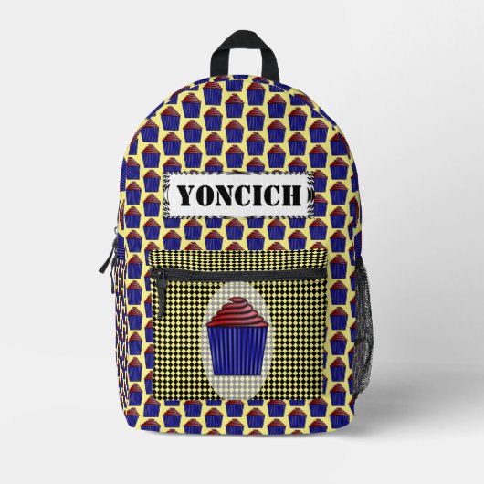 Cupcake von Kenneth Yoncich Bedruckter Rucksack (Vorderseite)