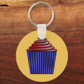 Cupcake von Kenneth Yoncich Schlüsselanhänger (Vorderseite)