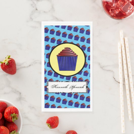 Cupcake von Kenneth Yoncich Serviette (Beispiel)