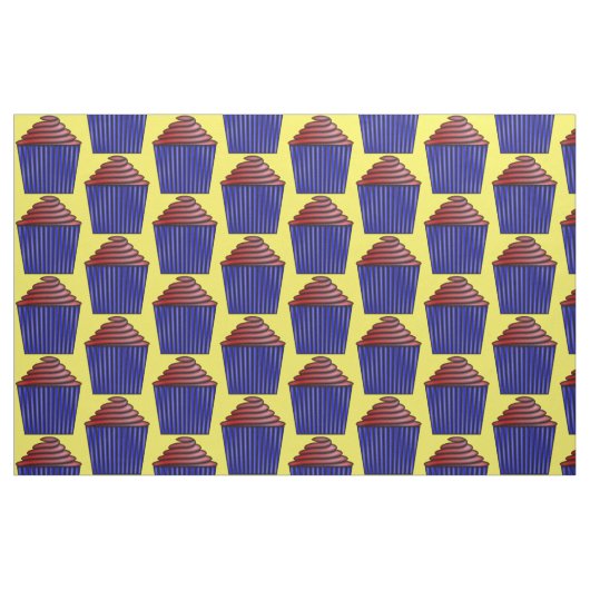 Cupcake von Kenneth Yoncich Stoff (Fat Quarter (45,7 x 55,9 cm))