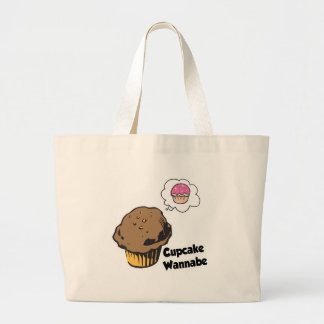 Cupcake-Wannabe-Muffin Jumbo Stoffbeutel
