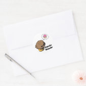 Cupcake Wannabe Muffin Runder Aufkleber (Umschlag)