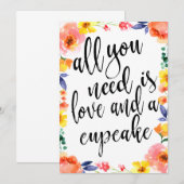 Cupcake Wedding Dessert Erschwingliches Blumenzeic (Vorne/Hinten)