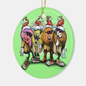 CupCake Weihnachten Keramikornament (Links)