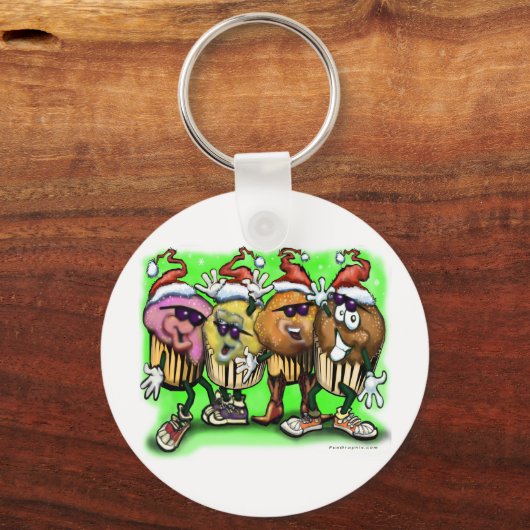 CupCake Weihnachten Schlüsselanhänger (Vorderseite)