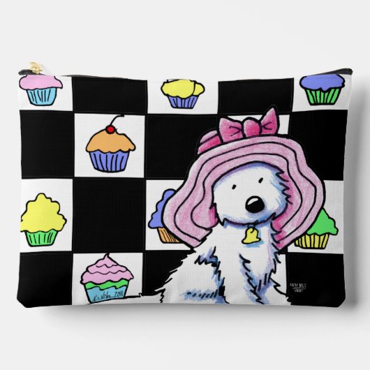Cupcake Westie Zubehörtasche (Vorderseite)
