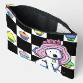 Cupcake Westie Zubehörtasche (Offen)