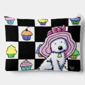 Cupcake Westie Zubehörtasche (Rückseite)