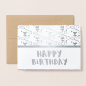 Cupcake Whisk Confetti Geometrie Geburtstag Folienkarte (Vorderseite mit Umschlag)