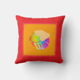 Cupcake Wiederholung Duo Seiten Kissen
