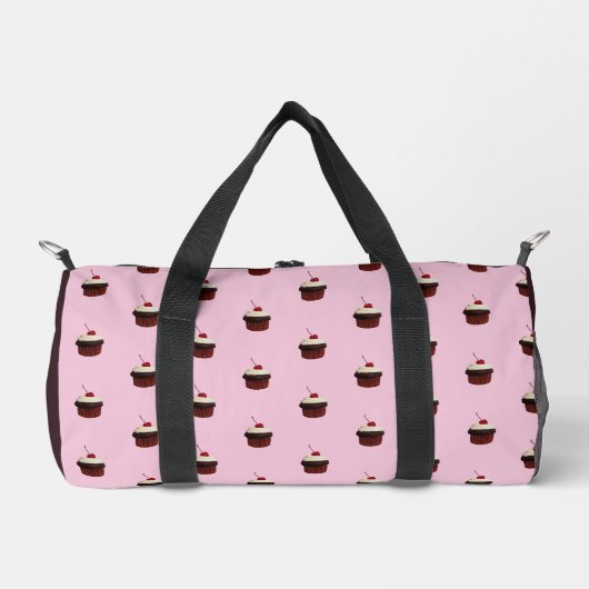 Cupcake with Cherry On Top Pattern Duffle Bag (Vorderseite)