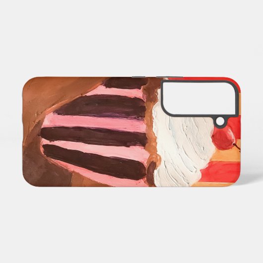 Cupcake with Vanilla Frosting Samsung Galaxy Hülle (Rückseite (Horizontal))