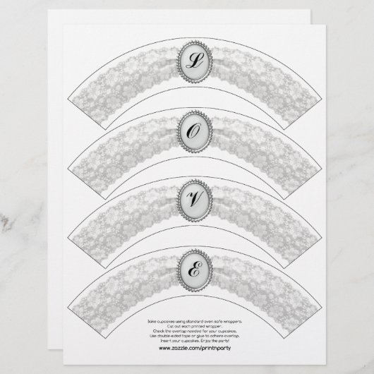 Cupcake Wrapper (Vorne/Hinten)