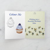 Cupcake wünscht Geburtstagskarte Karte (Innenseite)