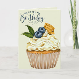 Cupcake wünscht Geburtstagskarte Karte